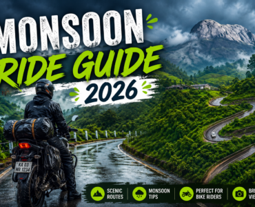 Best Monsoon Rides in India 2026 – Karnataka, Kerala, Goa, and Maharashtra