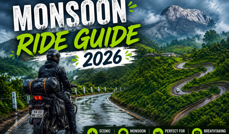 Best Monsoon Rides in India 2026 – Karnataka, Kerala, Goa, and Maharashtra