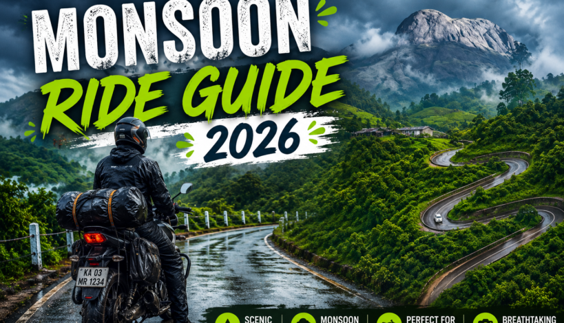 Best Monsoon Rides in India 2026 – Karnataka, Kerala, Goa, and Maharashtra